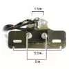 Ediors Custom Motorcycle Cateye Rear Tail Light with Integrated Brake Light and License Plate Light/bracket Universal Custom Fit Taillight Fendor Eliminator - Will Fit to Any Bike, Sport Bike, Harley, or Chopper Harley Davidsons, Suzuki, Honda, Kawasaki Cruisers - Image 6