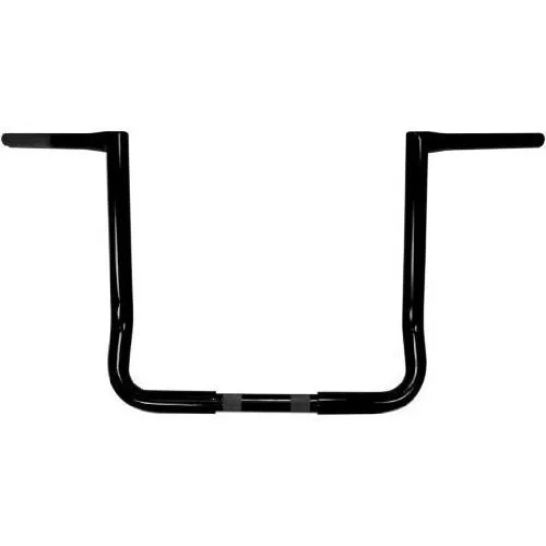 LA Choppers 1 1/4in. Twin Peaks Touring Handlebar - 14in. Bagger - Black Powdercoat, Color: Black, Handle Bar Size: 1 1/4in. LA-7361-14B
