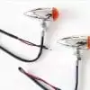 Mini Bullet Chrome Amber LED OZ-USA® Motorcycle Turn Signal Cruiser Chopper Custom Light - Image 4