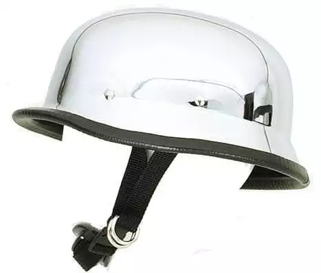 Novelty German Chrome Chopper Biker Motorcycle Helmet (X-Large)