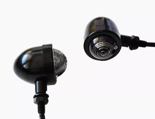 Panhead Black Turn Signal Universal Cruiser Chopper Custom Bobber Cafe Racer Xl - Image 3