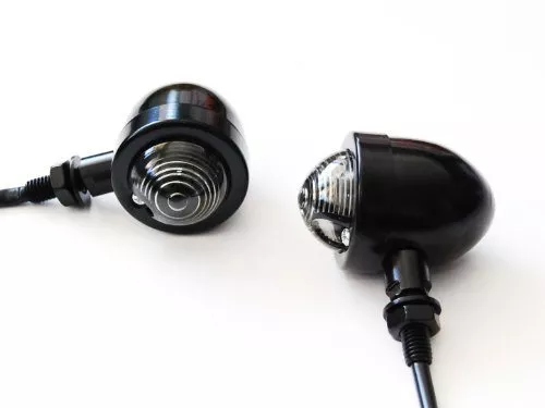Panhead Black Turn Signal Universal Cruiser Chopper Custom Bobber Cafe Racer Xl - Image 5