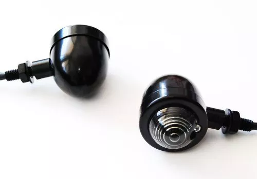 Panhead Black Turn Signal Universal Cruiser Chopper Custom Bobber Cafe Racer Xl - Image 6