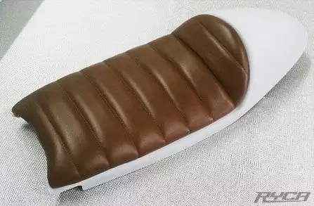 RYCA Brown Leather Motorcycle Seat Pan
