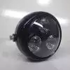 SpeedMotoCo Black LED Headlight Motorcycle Streetfighter Cafe Racer Stock - Image 6