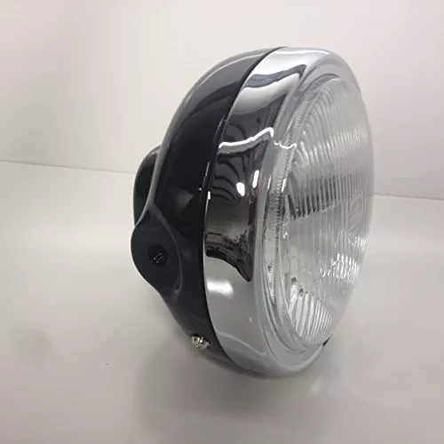 Speedmotoco Steel Headlight Halogen Complete with Bulb Headlight Cafe Racer