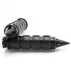 Krator® Spike Black Comfort Rubber Motorcycle Handlebar Hand Grips (1") Hand Handlebar Grips Grip Black Grips Fits Cruisers Harley Suzuki Kawasaki Yamaha Honda w/ 1" inch Throttle Grips Bar Ends - Image 4
