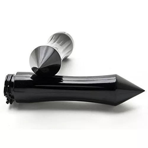 Krator® Spiked Black Motorcycle Handlebar Hand Grips (1") Hand Handlebar Grips Grip Black Grips Fits Cruisers Choppers Harley Davidson Suzuki Kawasaki Yamaha Honda w/ 1" inch Throttle Grips Bar Ends - Image 4