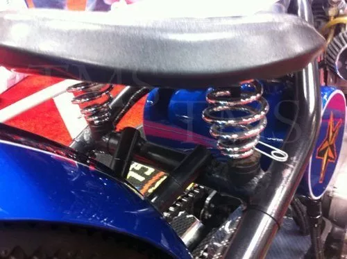 TMS® Chrome Solo Seat 3" Springs Cafe Racer Bobber Chopper Custom for Harley Davidson, Suzuki, Kawasaki, Yamaha, Triumph, Honda Cb Xs Gs Kz Xl - Image 3