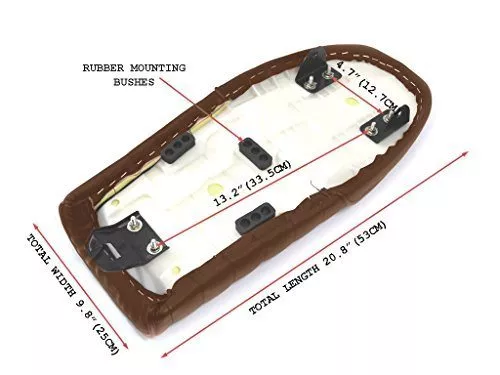 Universal Brown Seat for Cafe Racer / Streetfighter / Scrambler / Yard Build Motorbike Motorcycle Models - Image 7