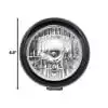 Krator Universal Motorcycle Headlight Lamp Light Black Custom Cruiser Touring Chopper for any Harley, Honda, Yamaha, Suzuki, Kawasaki, Custom Bike, Cruiser, Choppers - Image 5