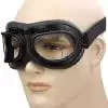 WWII RAF Vintage Pilot Style Black Frame Motorcycle Biker Café Racer Cruiser Helmet Goggles - Image 7