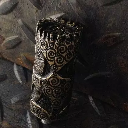 brass engraved shifter peg - Image 2